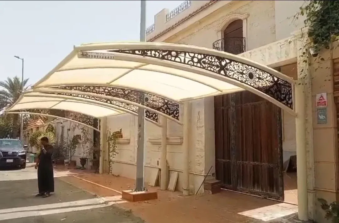 زخرفة قص CNC لمظلة سيارات